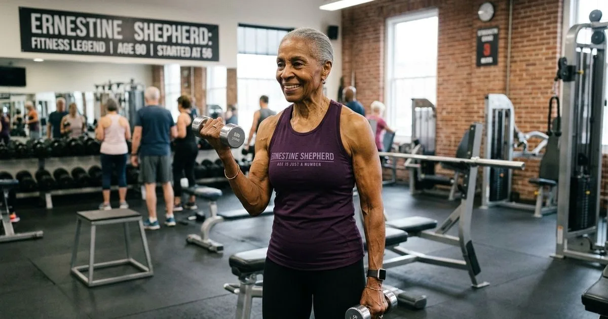 Aos 90, Ernestine Shepherd mantém os treinos após começar aos 56