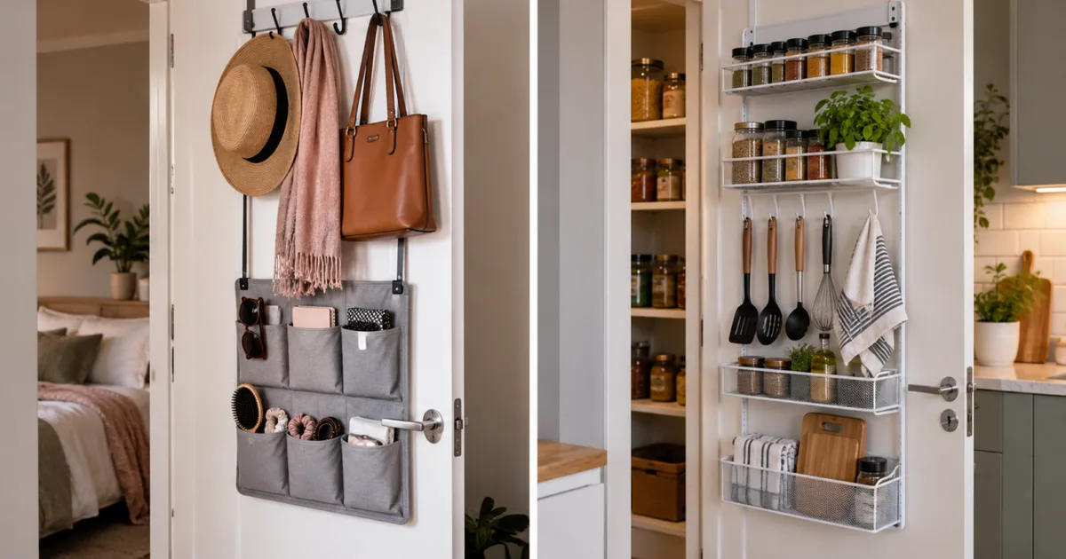 Como usar a parte de trás da porta para organizar a casa