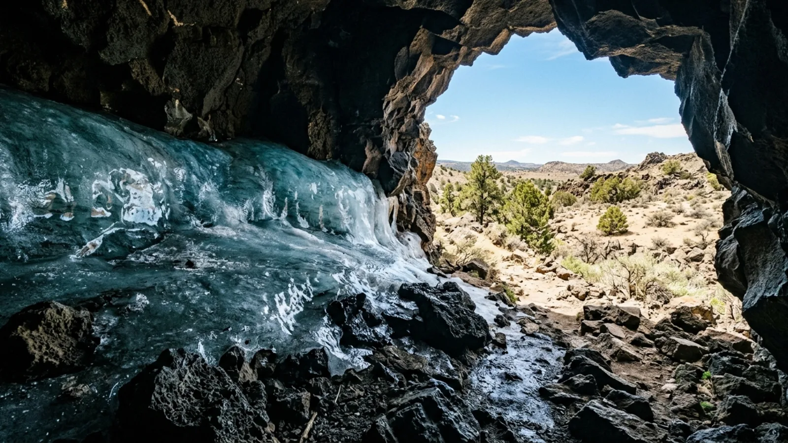 Caverna de gelo no Novo México mantém depósito congelado há milênios