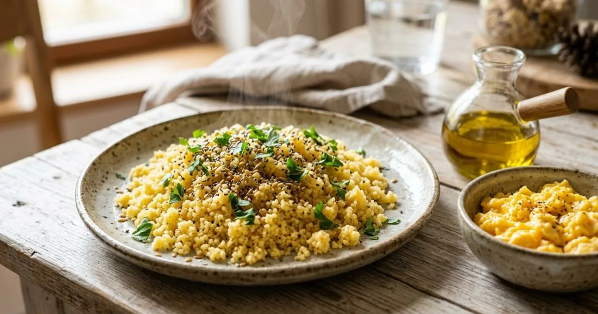 Cuscuz pode virar salada, recheio e pré-treino com novos ingredientes