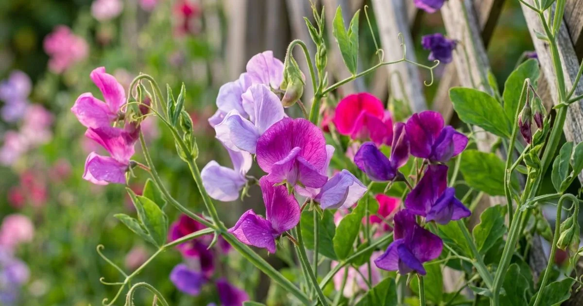 Ervilhas-de-cheiro podem florescer mais cedo com cultivo protegido no outono