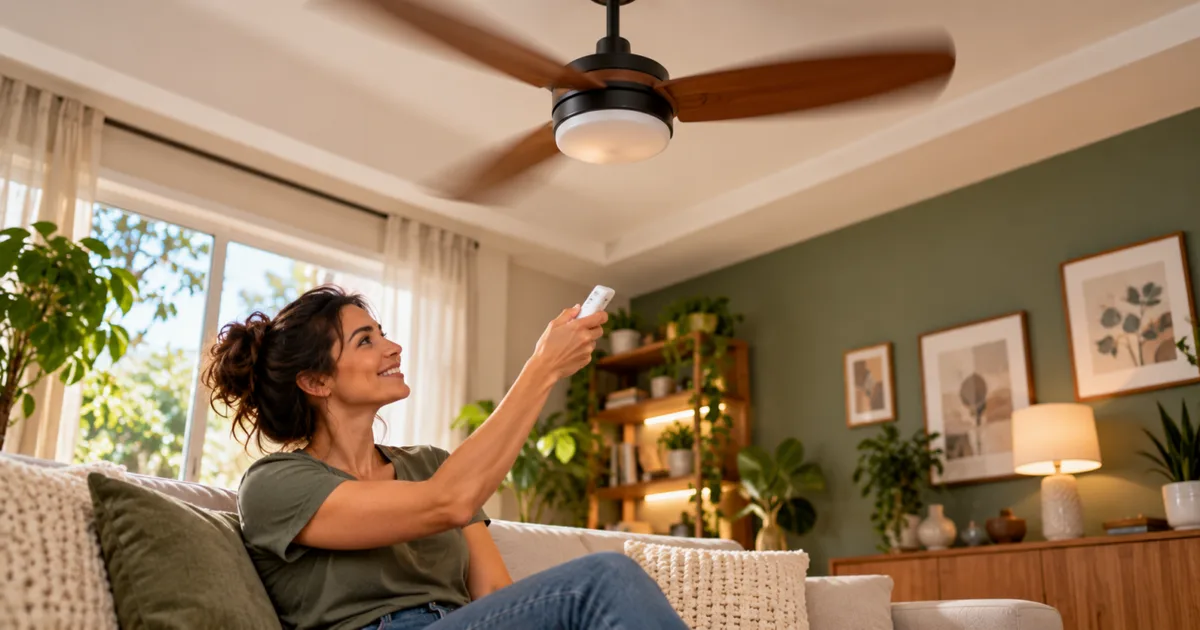 Como escolher o sentido de rotação do ventilador de teto