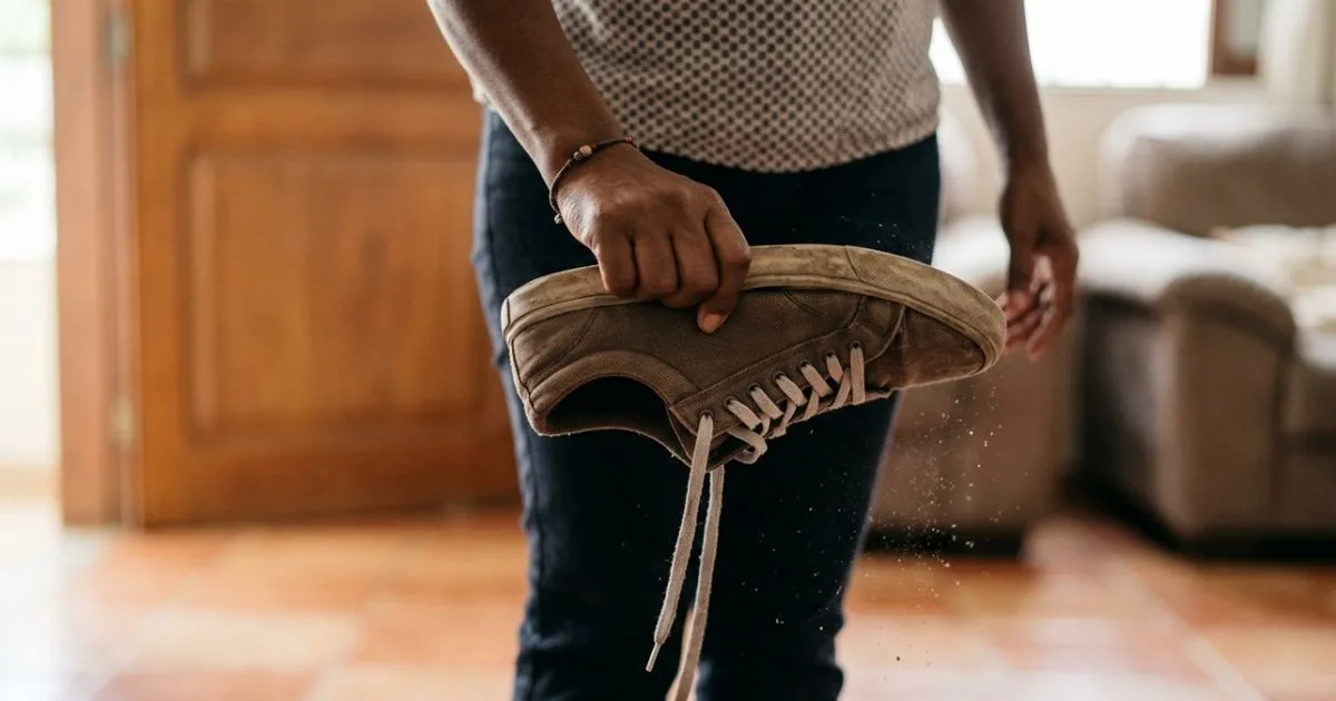 Sapatos esquecidos podem virar abrigo para aranhas; veja como reduzir o risco