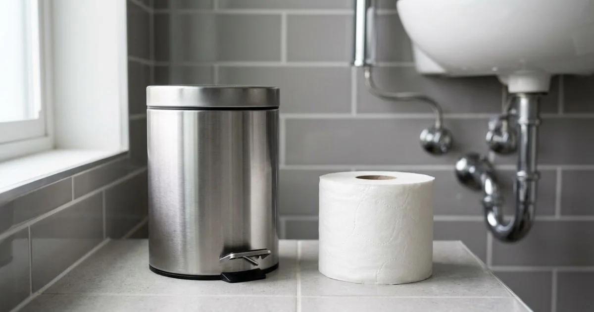 O destino do papel no banheiro pode afetar toda a rede de esgoto