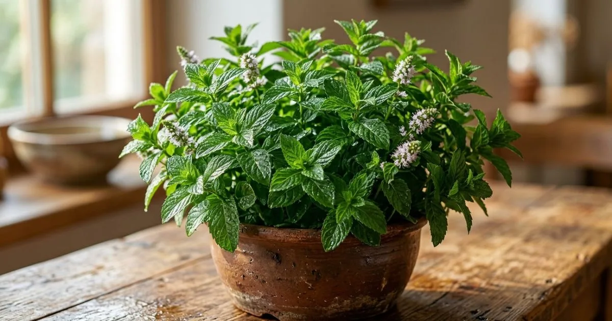 Hortelã cresce melhor quando é cultivada em vaso exclusivo