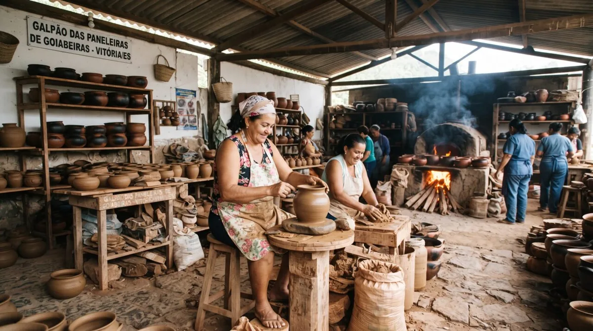 Em Vitória, paneleiras preservam a produção artesanal de panelas de barro