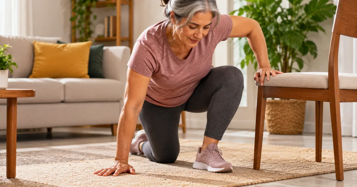 Como treinar para levantar do chão com mais segurança depois dos 50