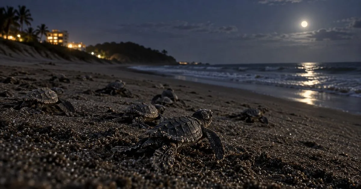 O que muda na corrida das tartarugas recém-nascidas até o mar