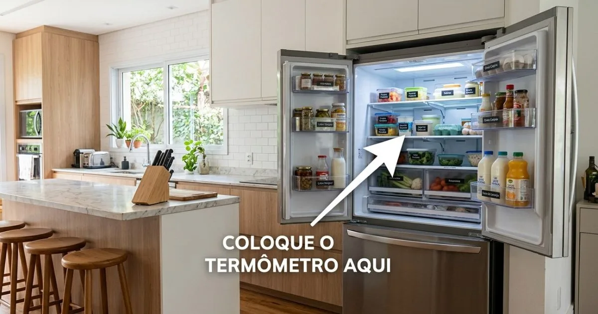 Termômetro ajuda a verificar a temperatura real da geladeira