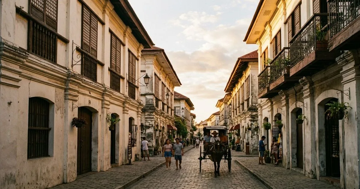 Vigan mantém casas adaptadas ao clima e ruas preservadas nas Filipinas