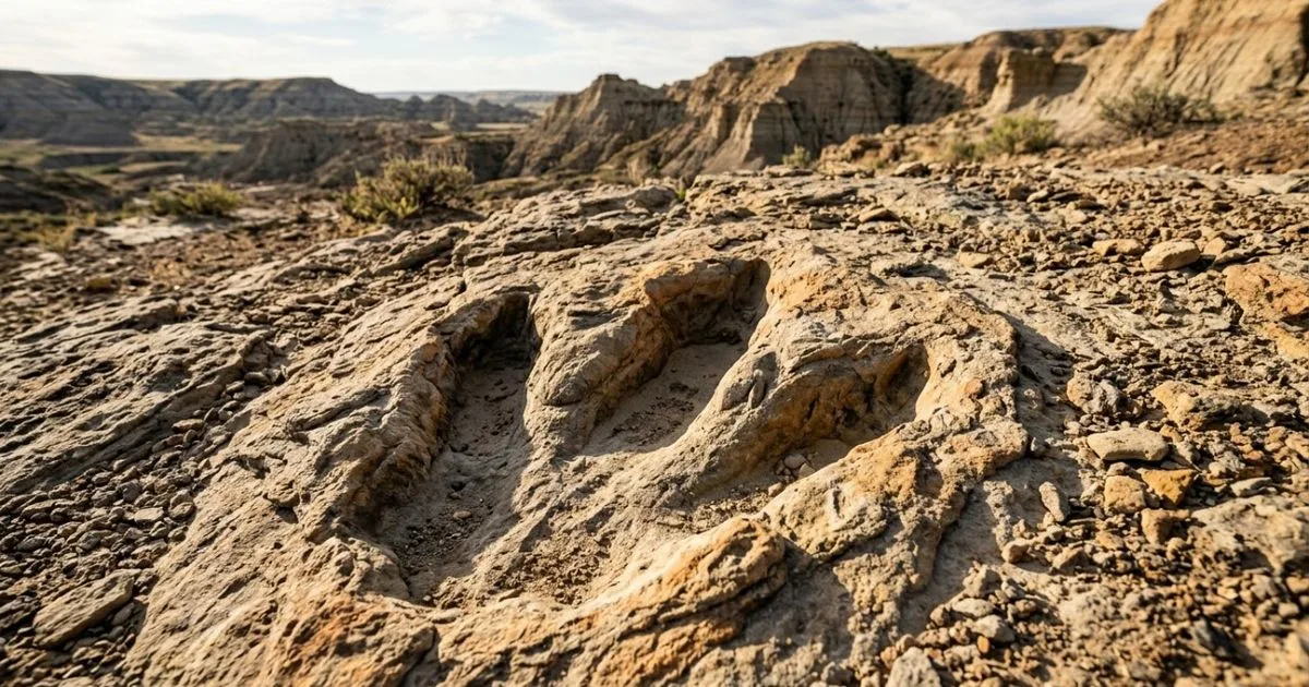 Pegadas em Dakota do Norte formam a primeira trilha conhecida de um T. rex adulto