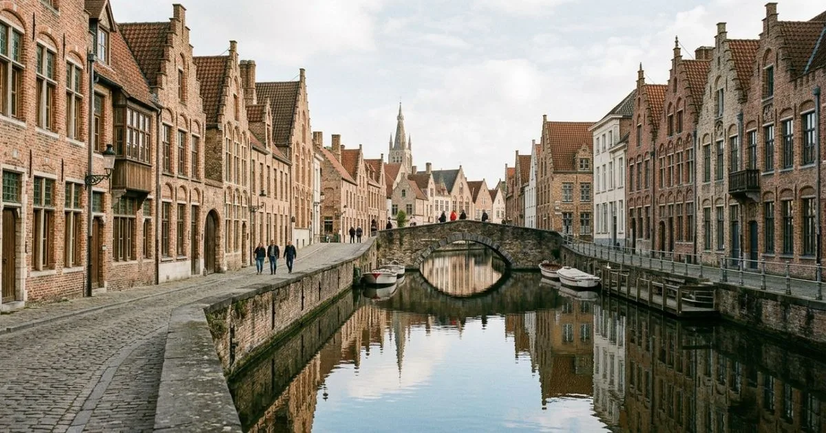Bruges mantém torres, praças e canais ligados à sua história mercantil