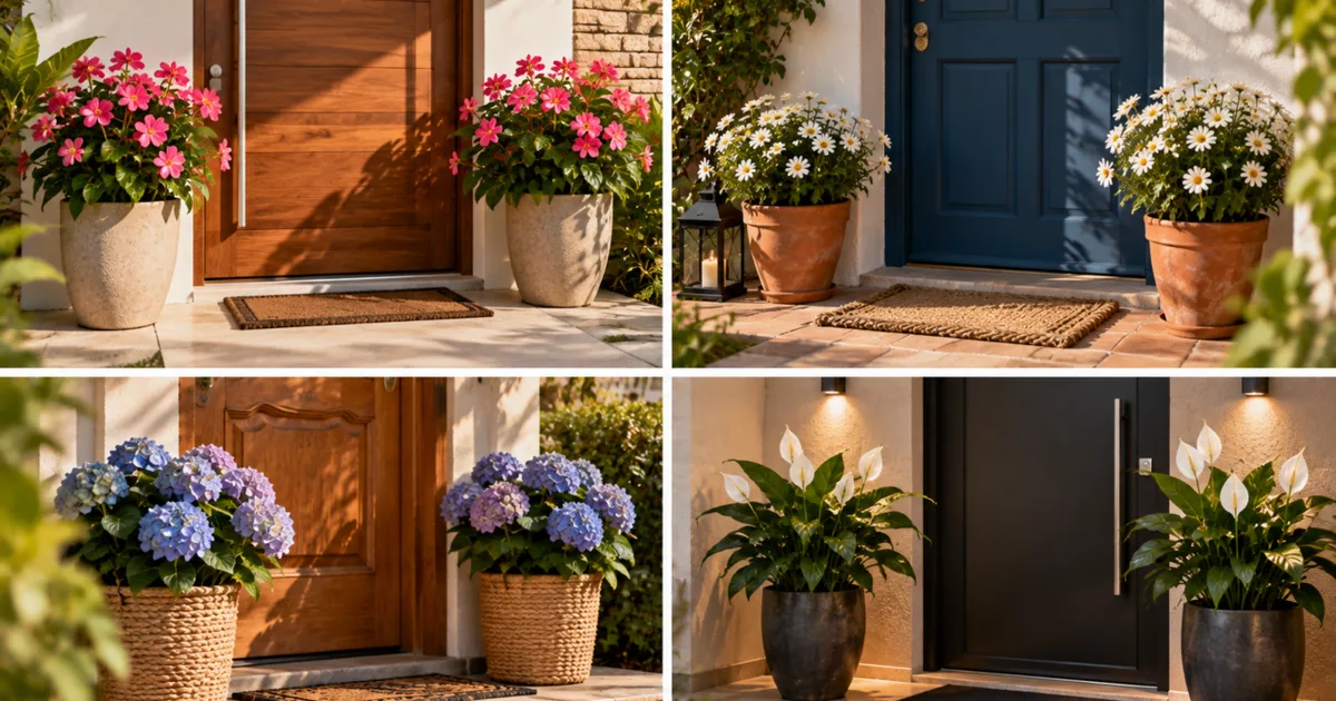Flores na entrada da casa: decoração, acolhimento e simbolismo