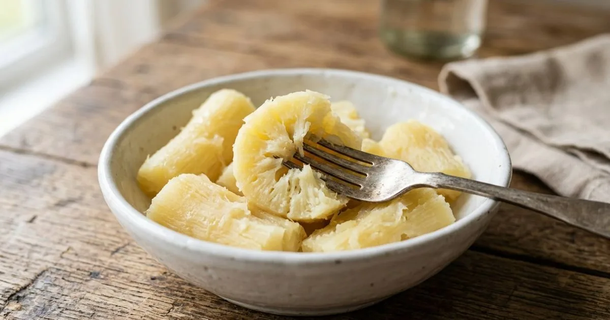 Panela de pressão e corte certo ajudam a deixar a mandioca macia