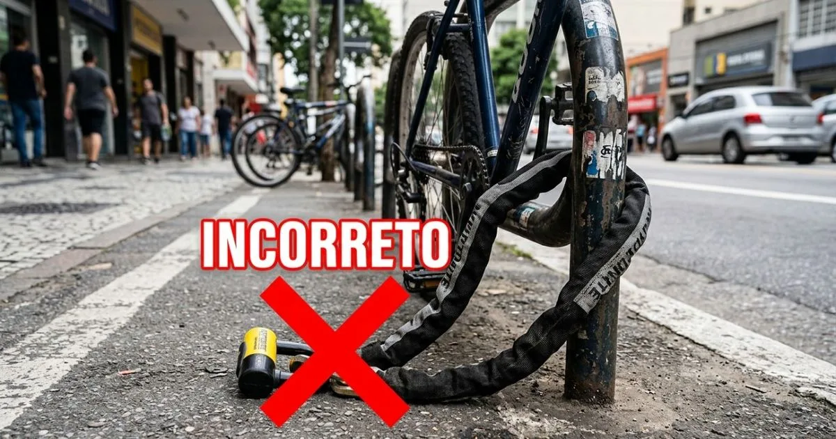 Como prender a bicicleta para reduzir o risco de furto na rua