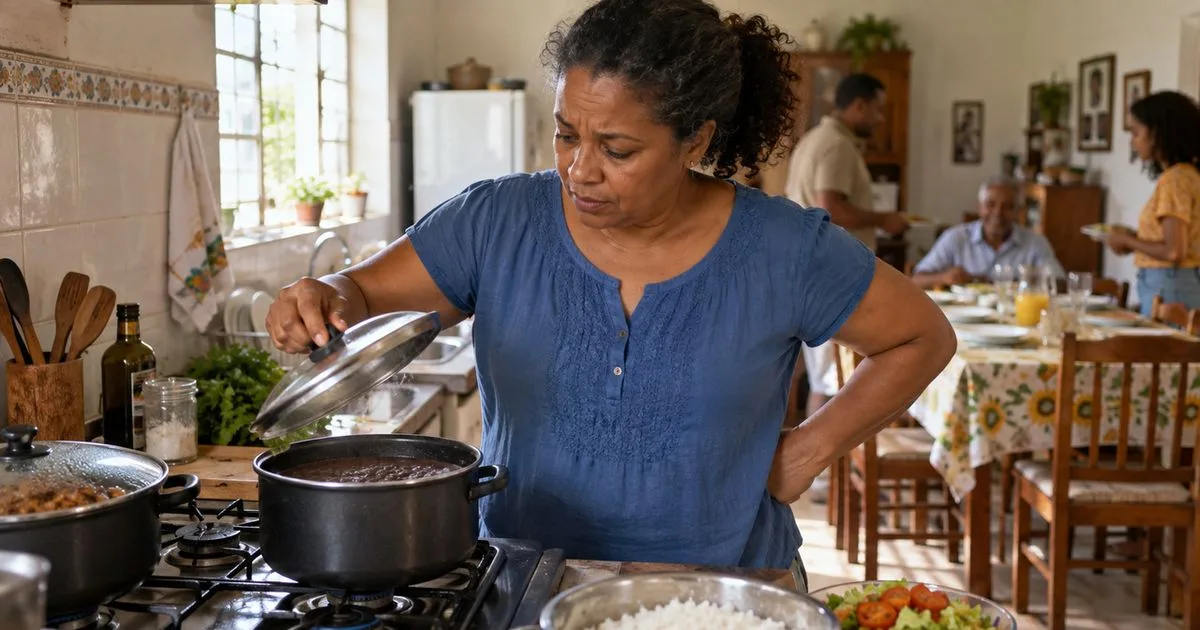 Botijão vazio leva almoço de domingo para a casa dos vizinhos