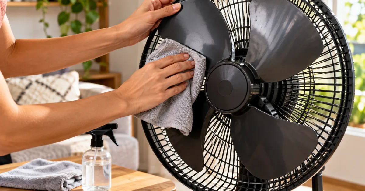 Limpeza segura ajuda a manter o ventilador funcionando melhor
