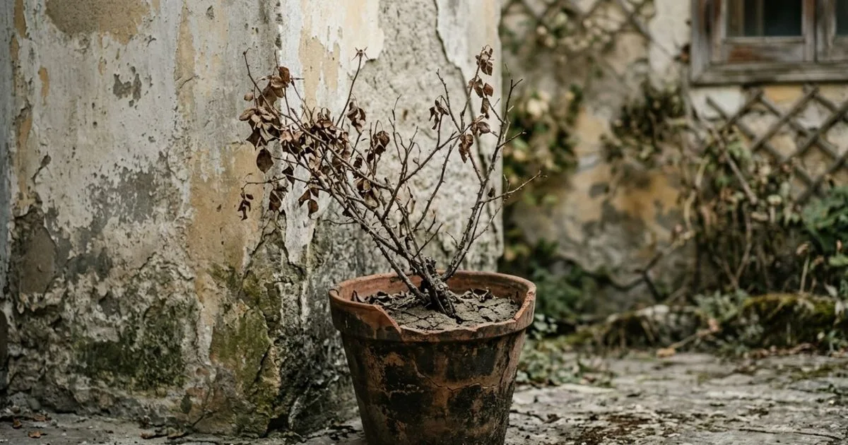 Mudança de lugar faz roseira florescer depois de seis anos no mesmo vaso