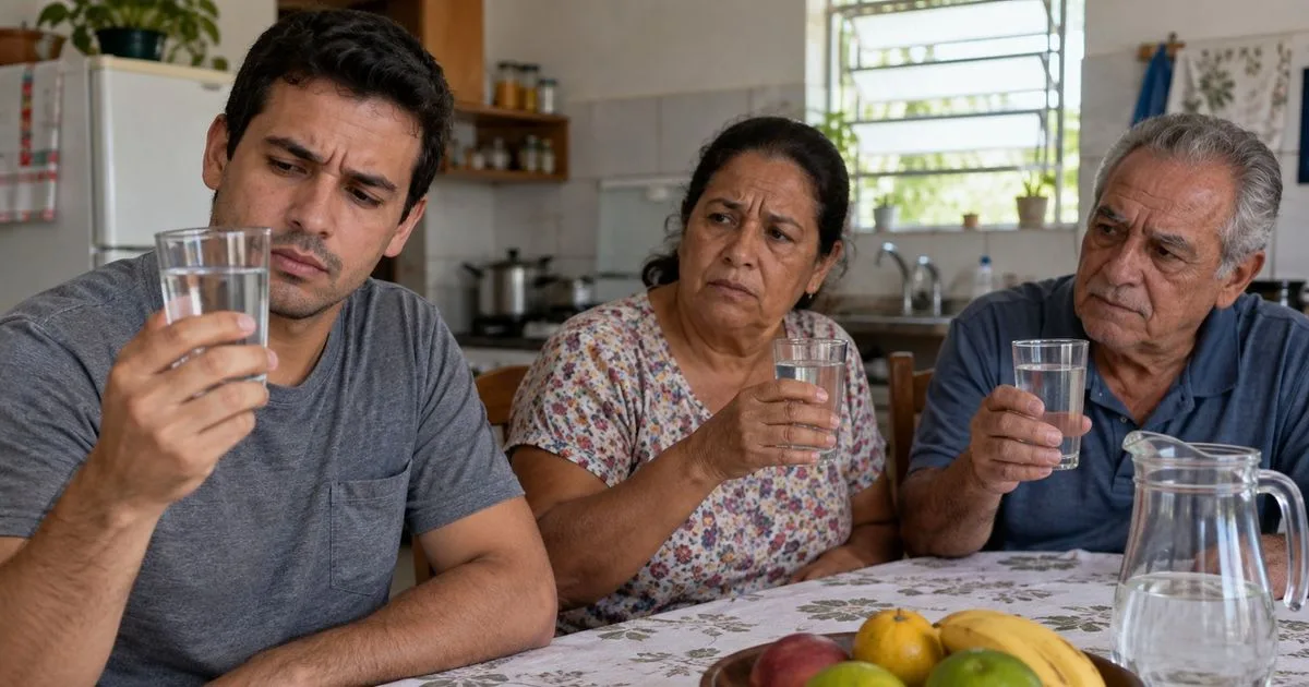Tampa deslocada na caixa d’água explica alteração percebida pela família