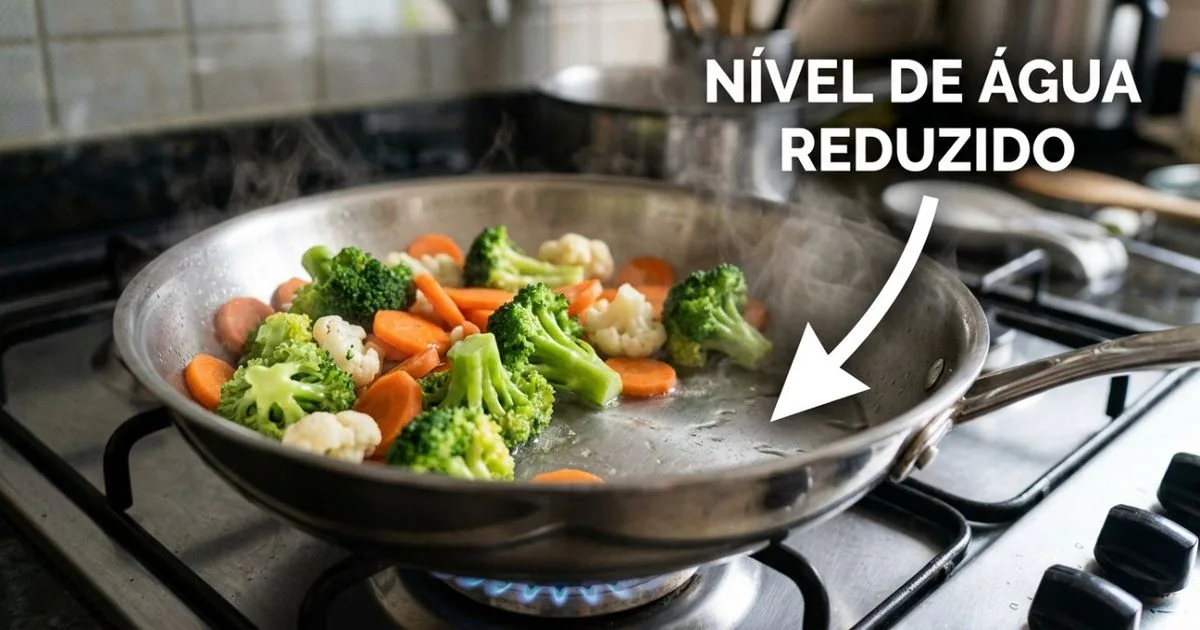 Tampa e vapor ajudam a cozinhar legumes com menos água e energia