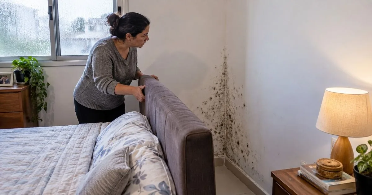 Manchas que voltavam no inverno tinham relação com a umidade da casa