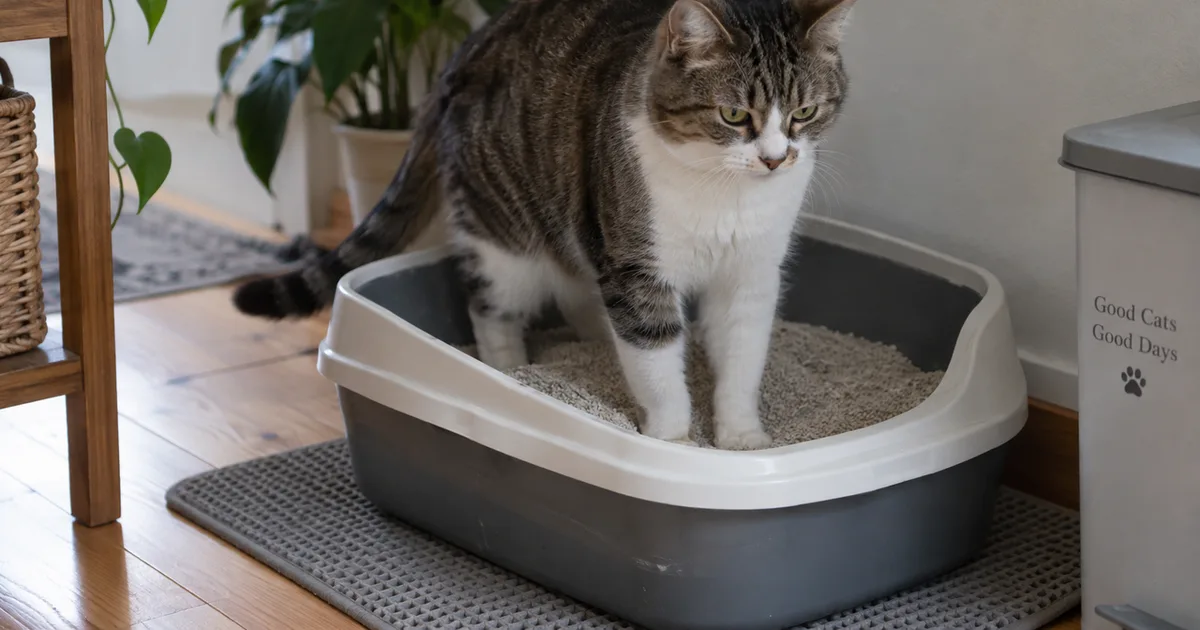 Sinais de dor podem explicar por que o gato deixou de usar a caixa