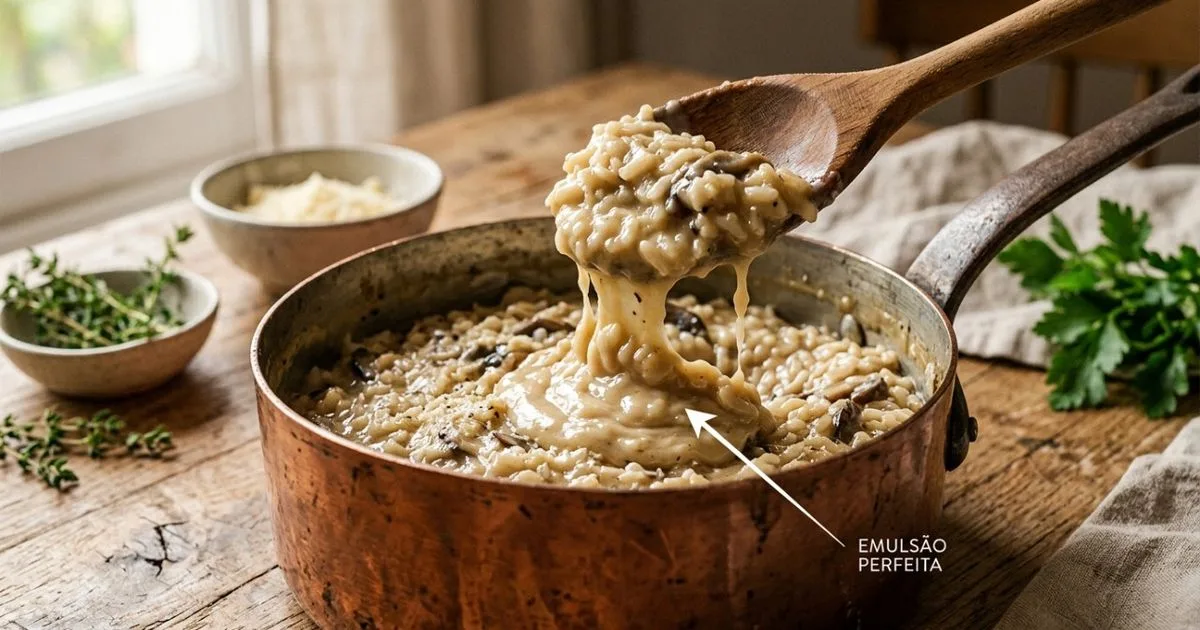 Mantecatura: como deixar o risoto cremoso e brilhante
