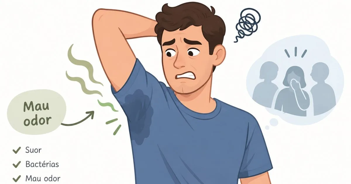 Odor nas axilas à tarde pode ter relação com suor, roupa ou aplicação