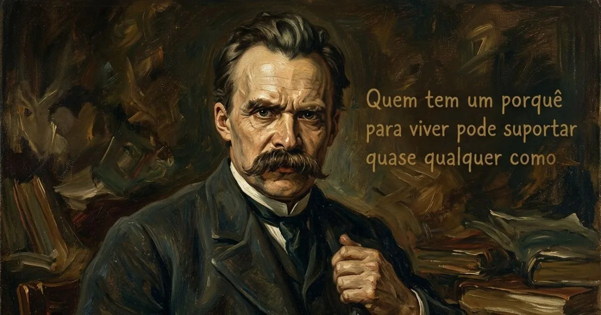 Nietzsche defende encarar a dor e criar um sentido para a vida