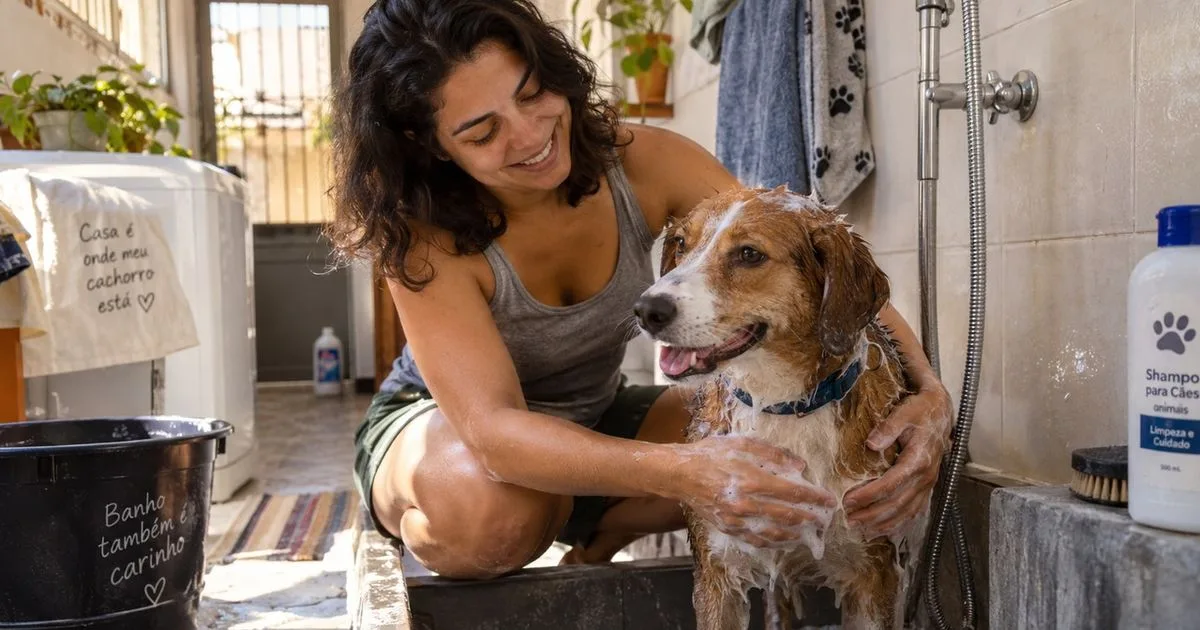 Como decidir o melhor momento para dar banho no cachorro durante o frio