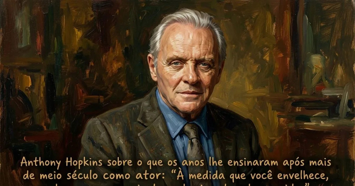 Anthony Hopkins relaciona maturidade a uma atuação mais simples e intuitiva