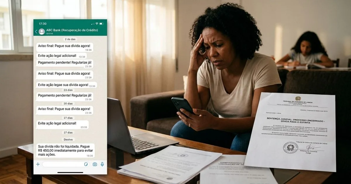 Cobrança de dívida quitada pelo WhatsApp pode gerar indenização