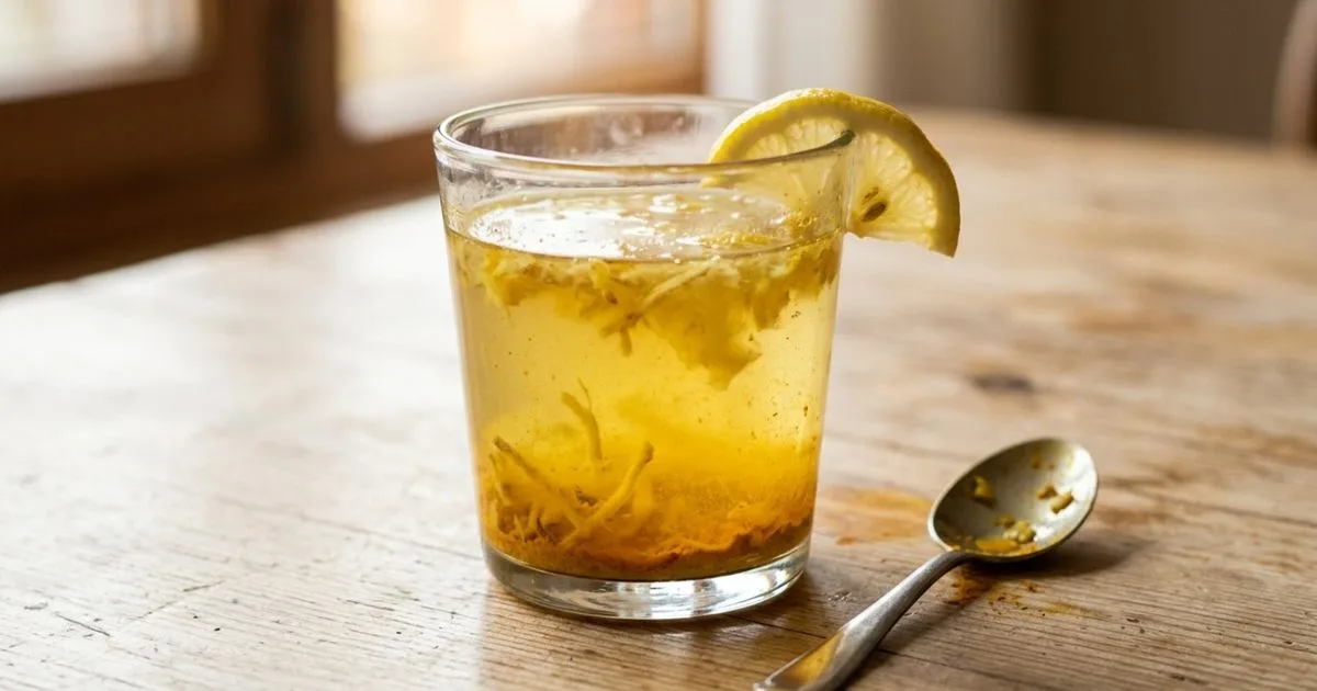 Bebida com limão, gengibre, cúrcuma e chia substitui o café pela manhã